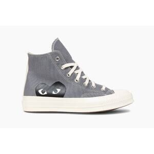 Comme des Garçons PLAY  Chuck Taylor High-Top Sneakers Gray Size 9